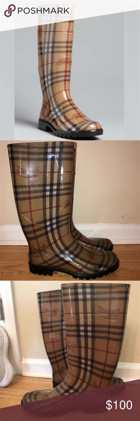 burberry inspired rain boots|authentic Burberry rain boots.